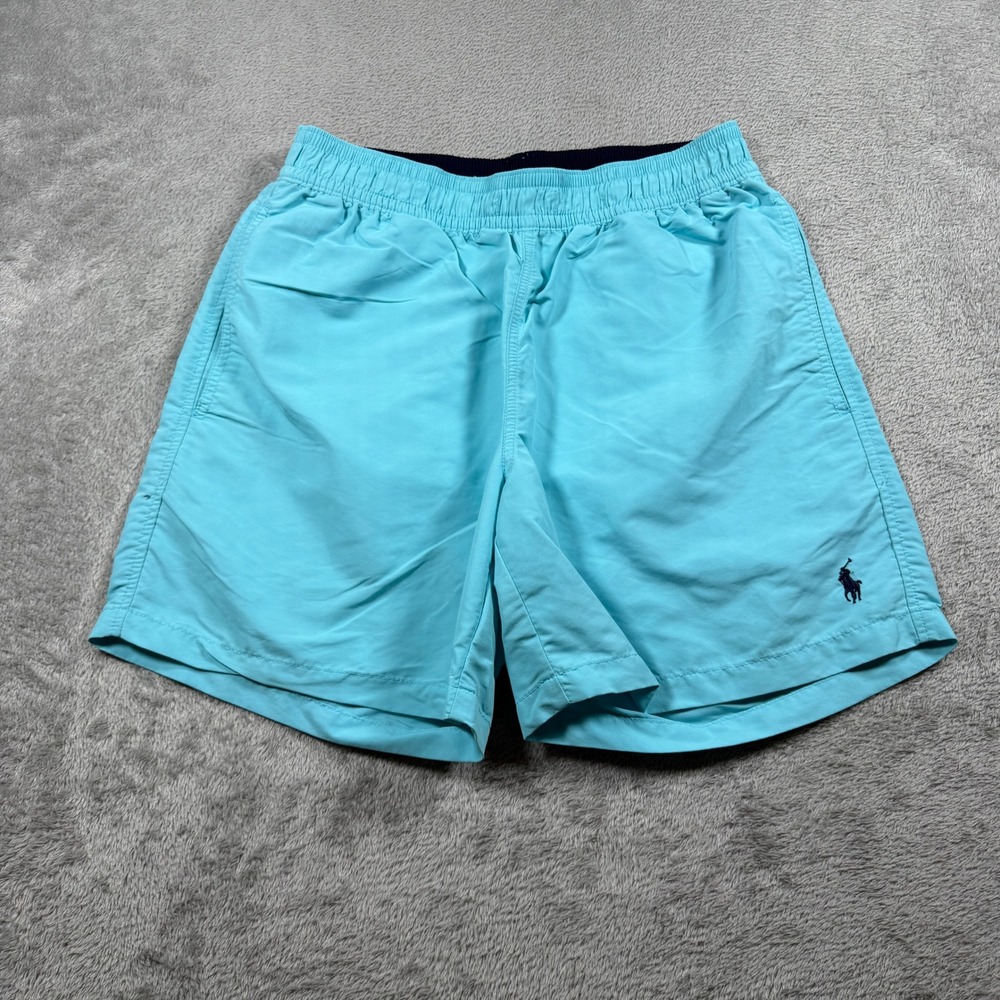Polo Ralph Lauren Swim Trunks Mens Small Turquoise Mesh Lined Summer Beach